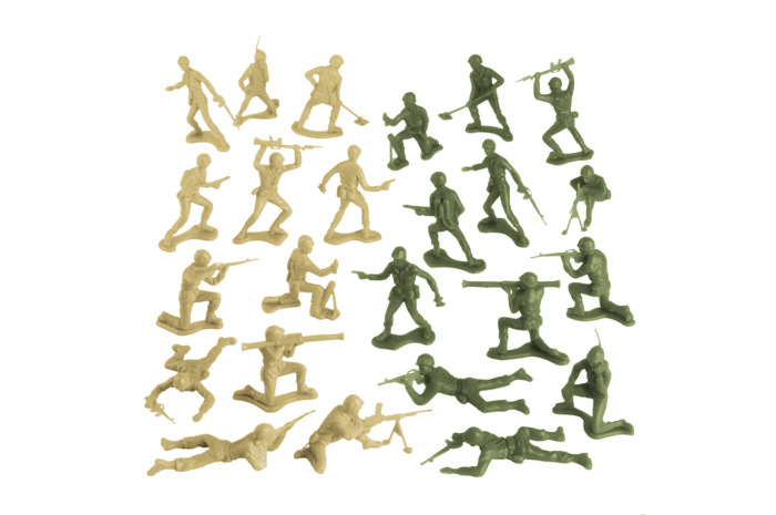 48 Piece Tan & Green Army Men