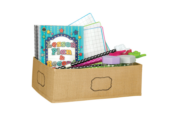Burlap Storage Bin - Large Burlap Storage Bin - Large