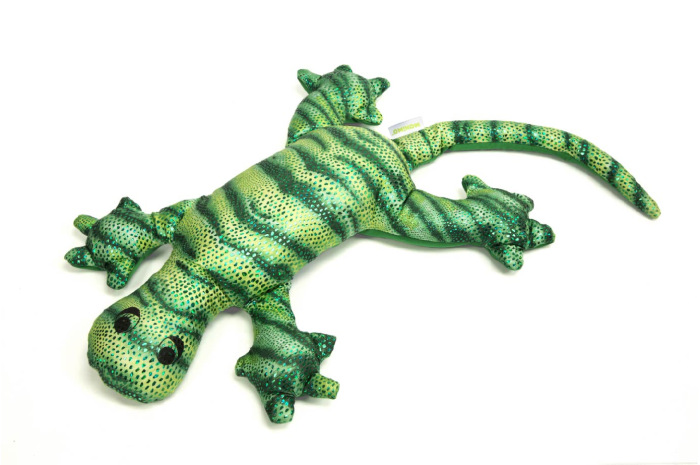 weighted stuffed lizard
