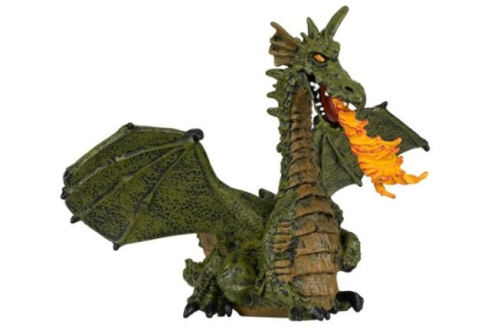 Green Dragon with Flame Green Dragon with Flame