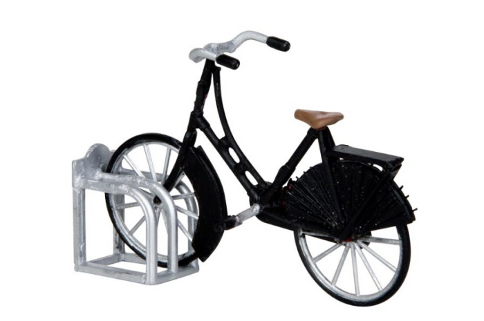 Miniature Bicycle with Bike Rack Miniature Bicycle with Bike Rack