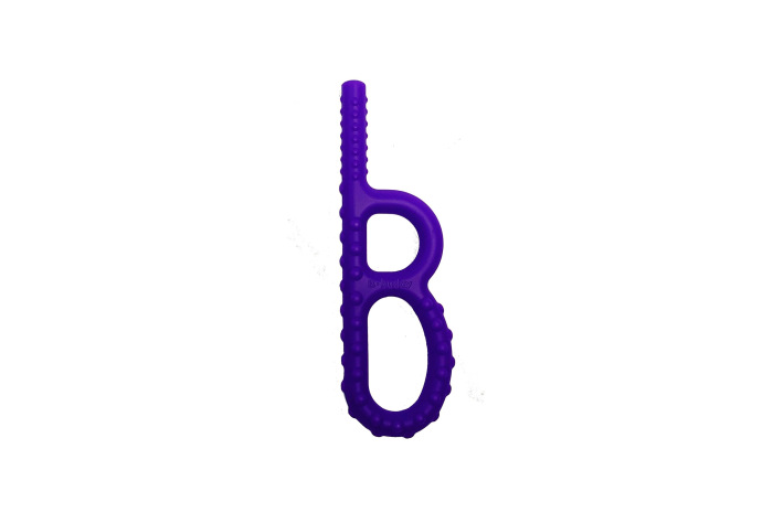 B-Buddy Handheld Chew - Textured - Purple B-Buddy Handheld Chew - Textured - Purple