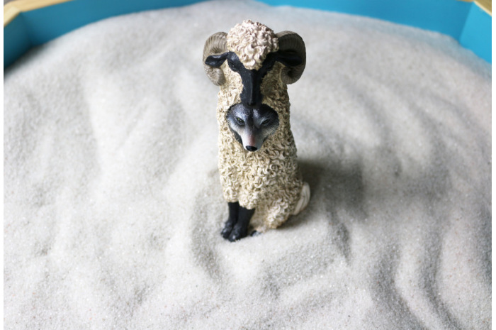 Wolf in Sheep's Clothing – Sand Tray Therapy