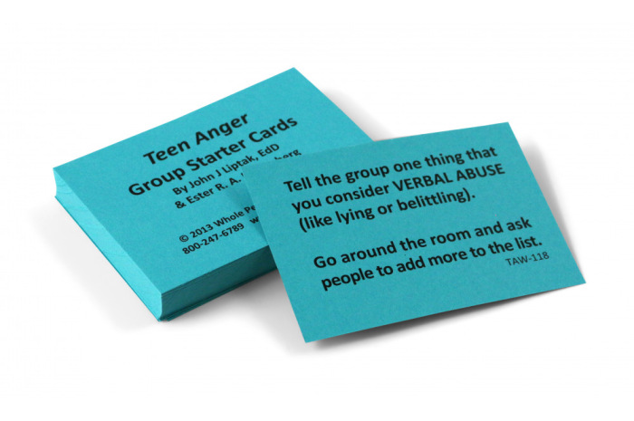 Teen Anger Group Starter Card Deck Teen Anger Group Starter Card Deck