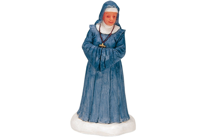 Nun in Blue Dress Figure
