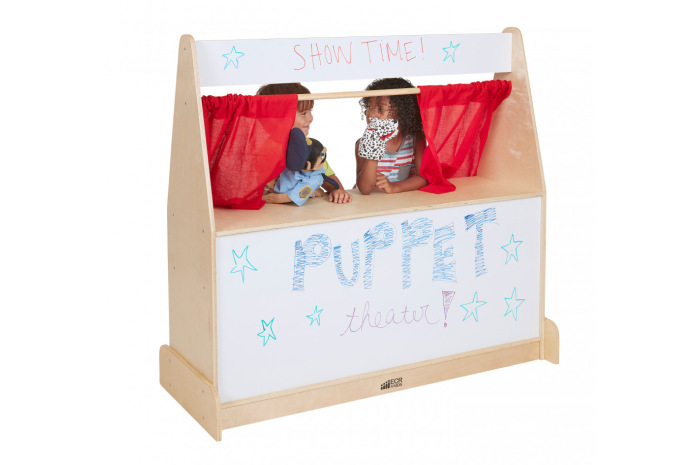 Puppet Theater with Dry Erase & Storage Puppet Theater with Dry Erase & Storage