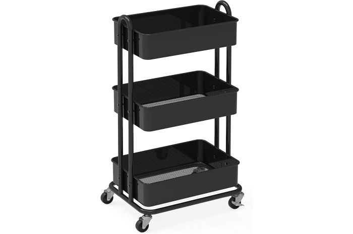 Metal Utility Cart - Black Metal Utility Cart - Black