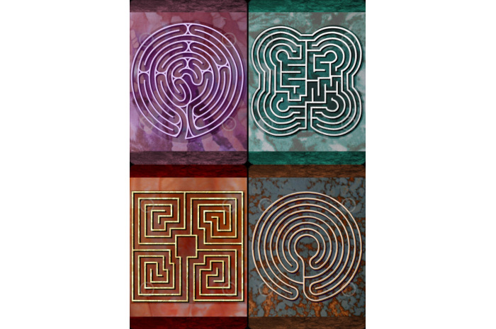 Finger Labyrinth Travel Cards (21 Cards)