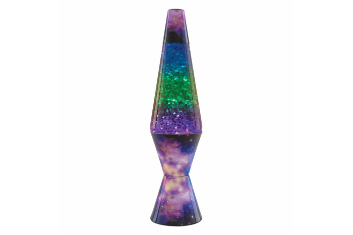 purple glitter lava lamp