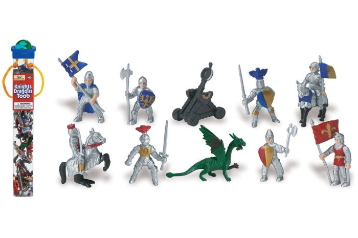 Knights and Dragons Toob- 9 Figurines Knights and Dragons Toob- 9 Figurines