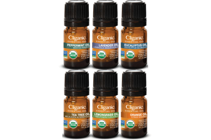 Organic Aromatherapy Essential Oils (set of 6)