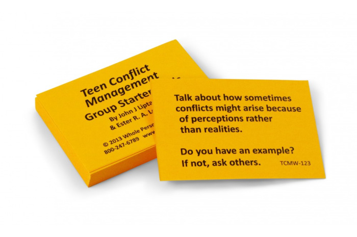 Teen Conflict Management Card Deck Teen Conflict Management Card Deck