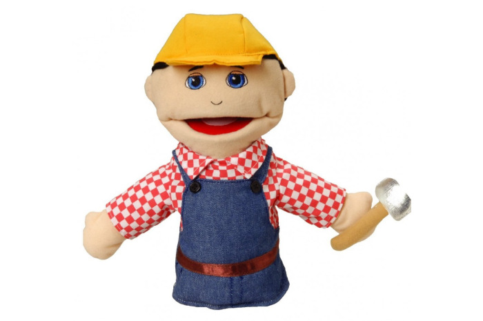 Small Construction Worker Puppet Small Construction Worker Puppet