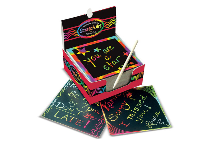 Scratch Art Box of Rainbow Mini Notes