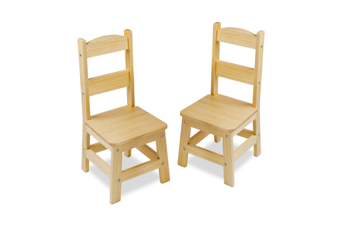 Solid Wood Kids Chairs - set of 2 Solid Wood Kids Chairs - set of 2