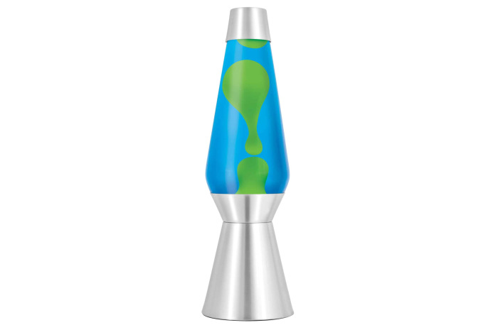 Grande LAVA Lamp - Yellow/Blue/Silver Grande LAVA Lamp - Yellow/Blue/Silver