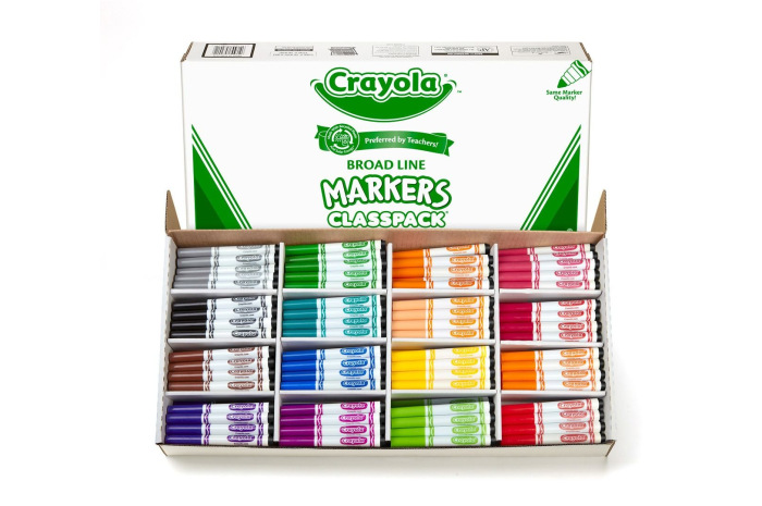 256 Count Crayola Broad Line Markers Classpack