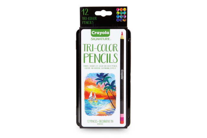 Crayola Tri-Shade Colored Pencils with Tin Crayola Tri-Shade Colored Pencils with Tin