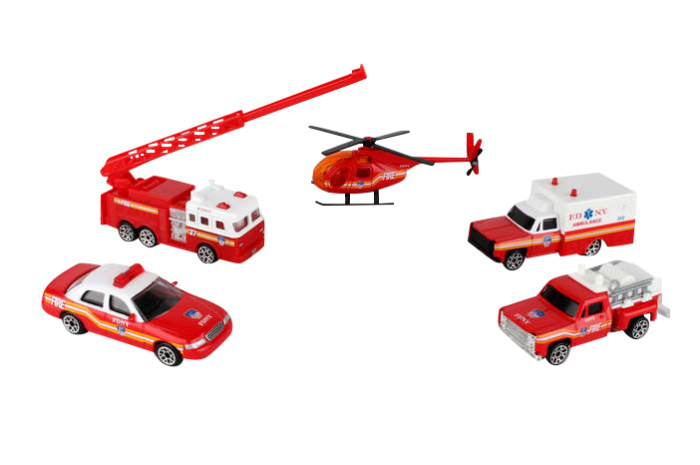FDNY Fire & Ambulance 5 Piece Set FDNY Fire & Ambulance 5 Piece Set