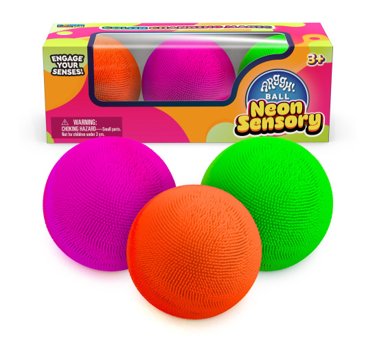 Arggh! 3 Pack Neon Sensory Balls