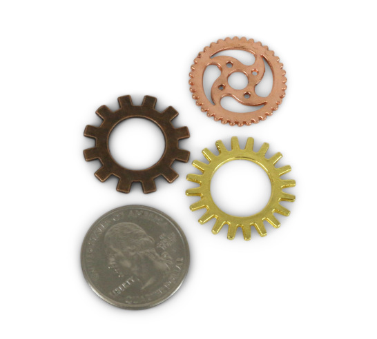 Miniature Gears (set of 3 assorted)