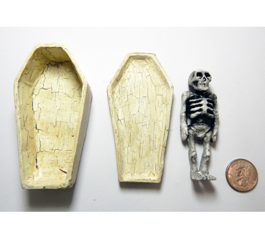 Detailed Coffin with Corpse