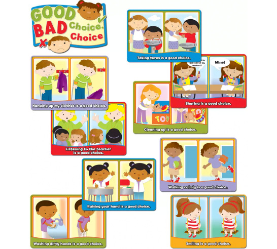 Good Choice, Bad Choice Poster Set – Playroom Furnishings: Posters & Decor