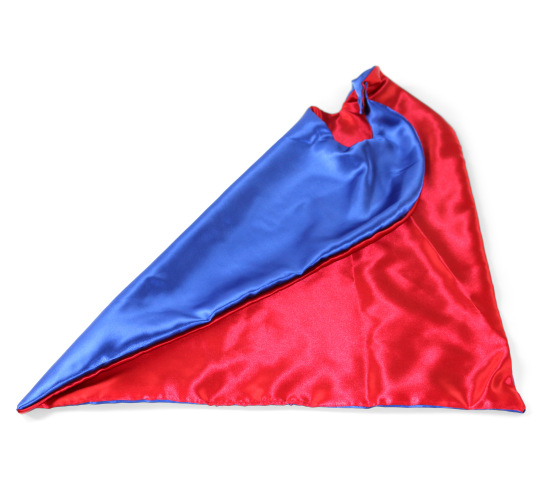 Red and Blue Reversible Cape