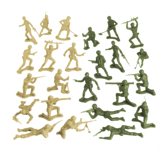 48 Piece Tan & Green Army Men