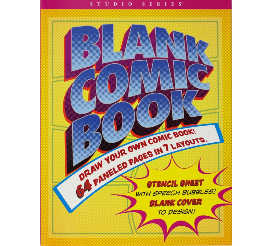Blank Comic Book w/ Stencil