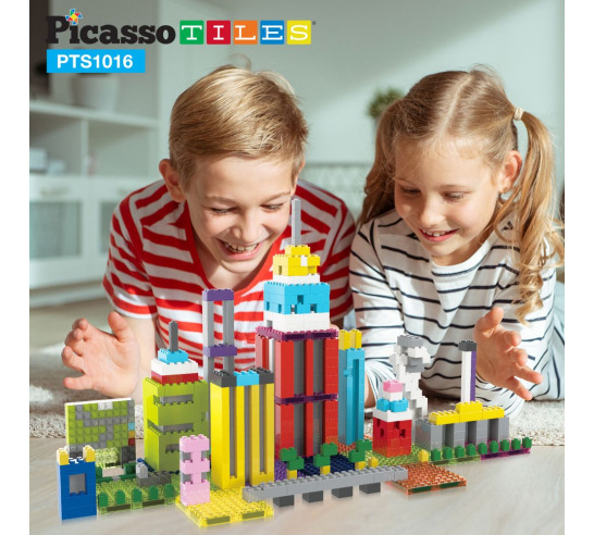 PicassoTiles Brick Building Set - 1,016 Piece