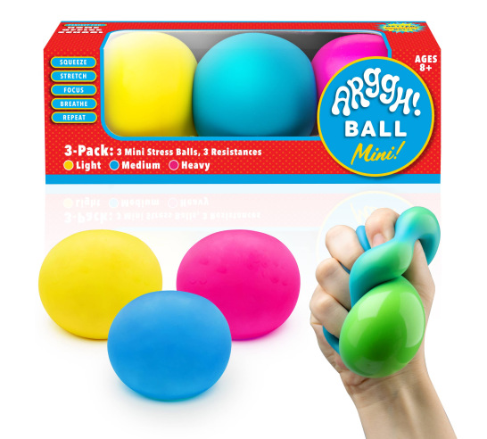 Arggh! 3 Pack Fidget Ball