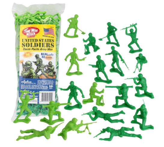 96 Piece Dueling Green Army Men