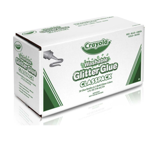 Crayola Bold Blazes Glitter Glue Classpack (20 pc)