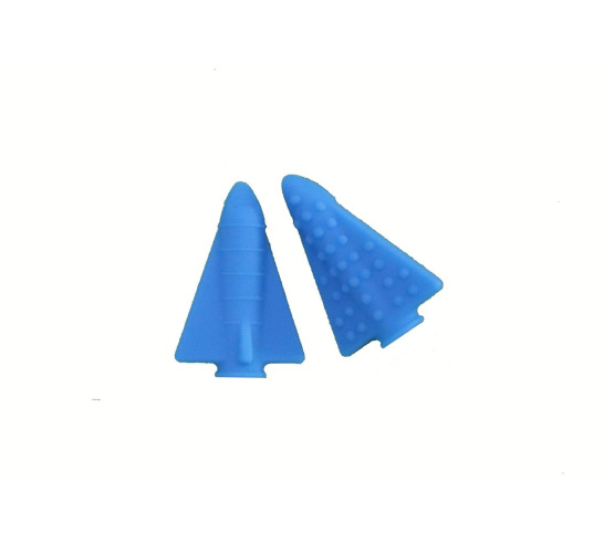 Rocket Chewing Pencil Topper - 2 Pack - Blue