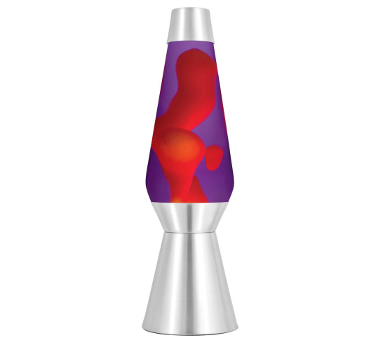 Grande LAVA Lamp - Yellow/Purple/Silver