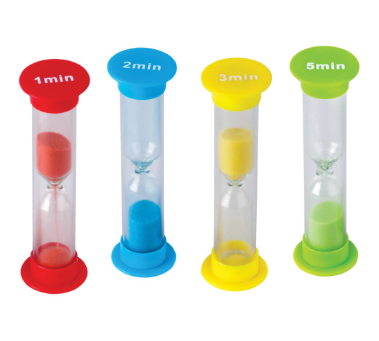 Small Sand Timers Combo 4-Pack