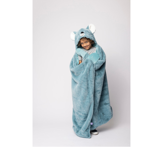 Weighted Sensory Hooded Blanket - Koala