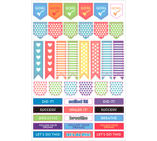 Habit Tracker Planner Stickers