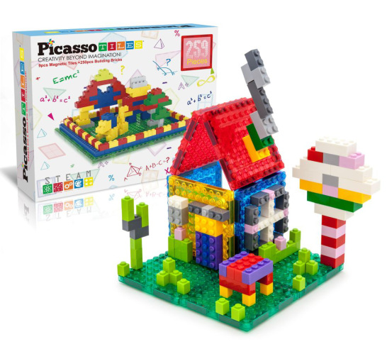 PicassoTiles Brick Building Set - 259 Piece