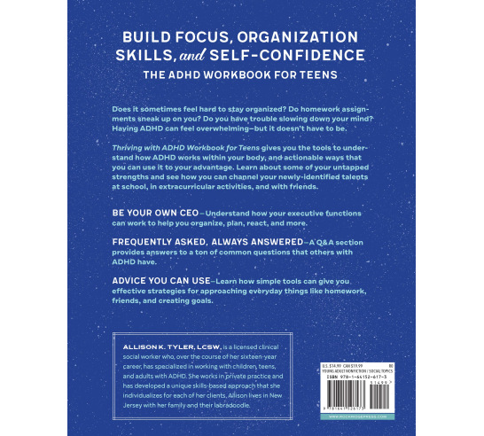Thriving with ADHD Workbook for Teens: Improve Focus, Get Organized, and Succeed