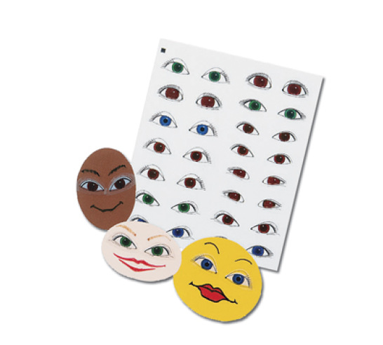 Peel and Stick Eye Stickers