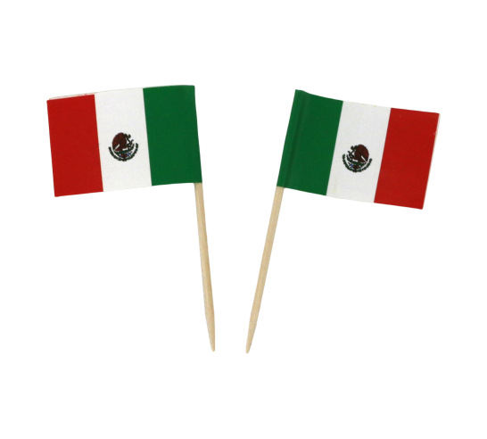 Tiny Mexican Flags (set of 2)
