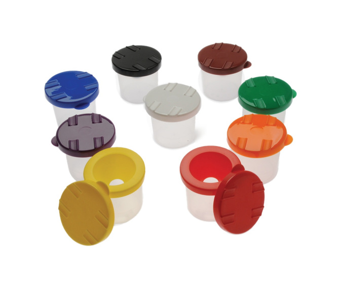 No Spill Paint Cups - set of 9