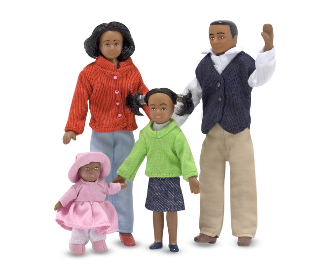 Victorian Doll Family - African-American