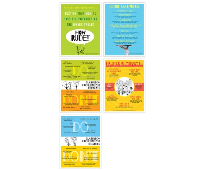 How Rude Poster Set (Set of 5)