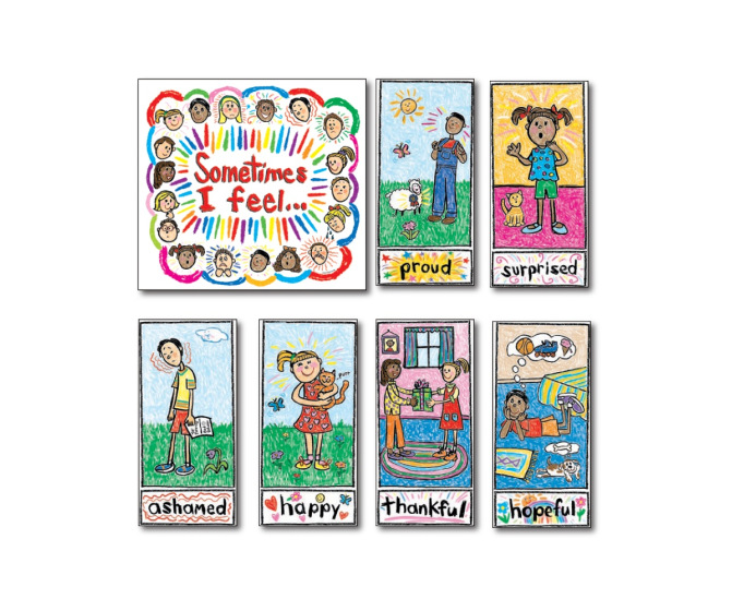 Kid-Drawn Emotions Poster Set