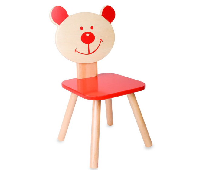 Kid's Bear Chair - Red