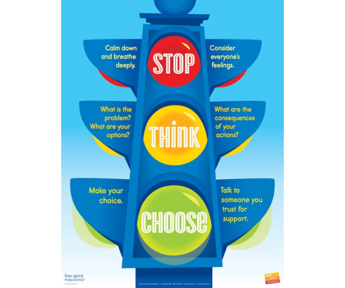 Stop Think Choose Poster