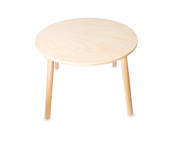 Round Wooden Play Table